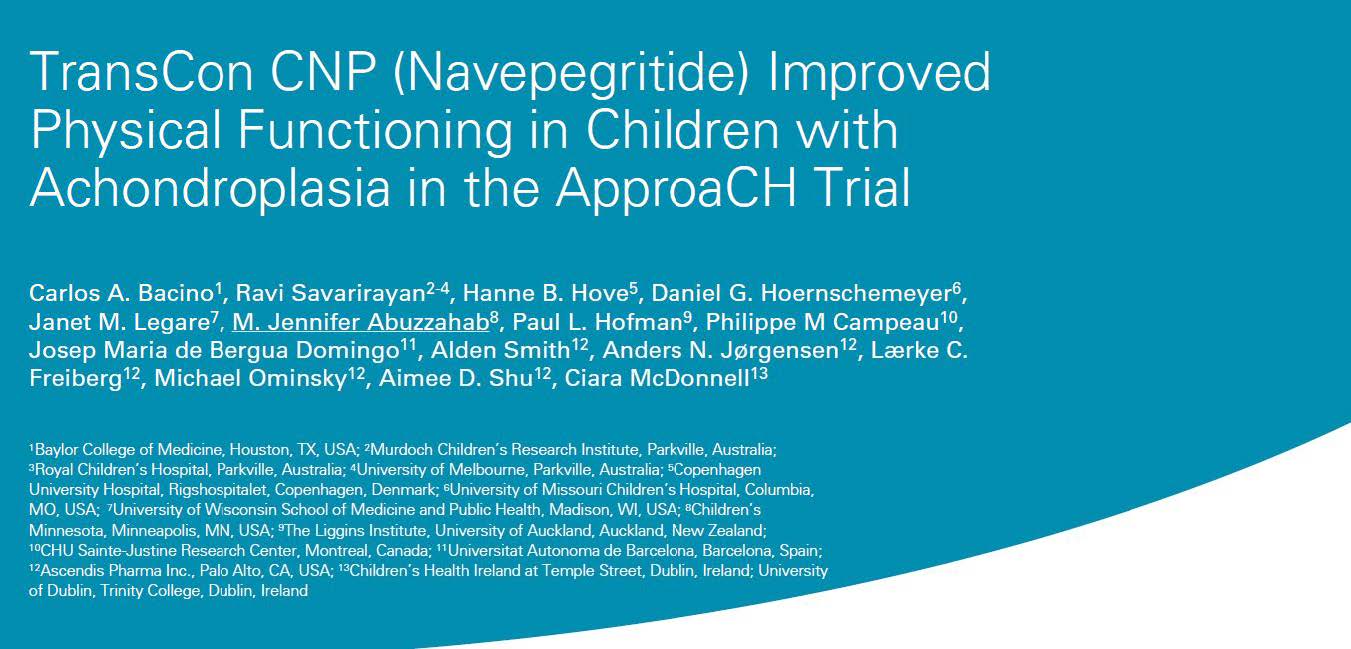 TransCon CNP (Navepegritide) Improved Physical Functioning in Children With Achondroplasia in the ApproaCH Trial