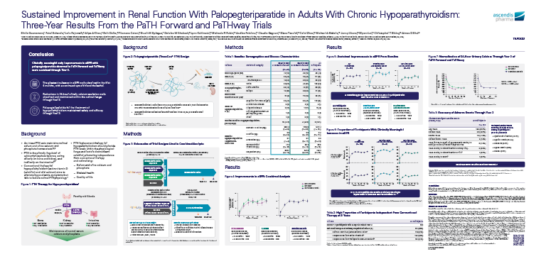 Sustained Improvement in Renal Function With Palopegteriparatide in Adults With Chronic Hypoparathyroidism: Three-Year Results From the PaTH Forward and PaTHway Trials