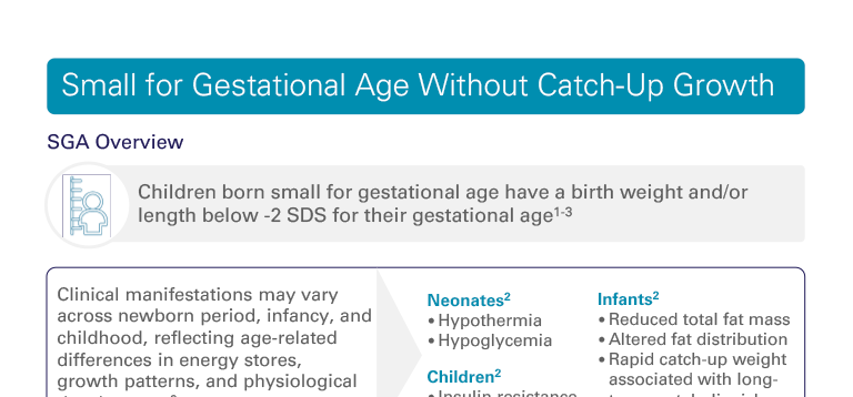 Small for Gestational Age Without Catch-Up Growth Overview