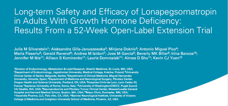 Long-term Safety and Efficacy of Lonapegsomatropin in Adults With Growth Hormone Deficiency: Results From a 52-Week Open-Label Extension Trial
