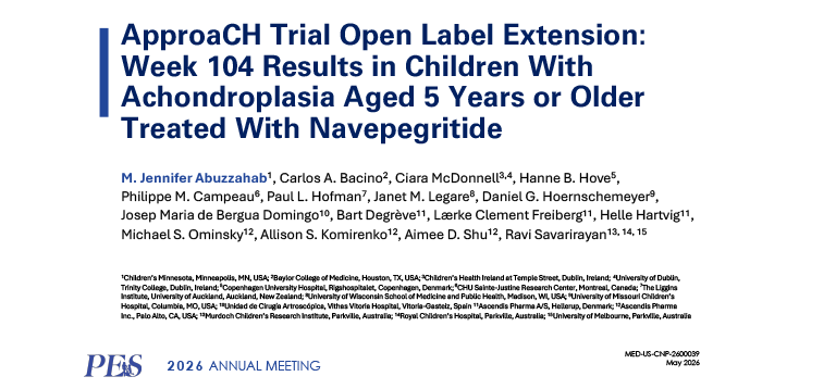 ApproaCH Trial Open Label Extension: Week 104 Results in Children With Achondroplasia Aged 5 Years or Older Treated With Navepegritide