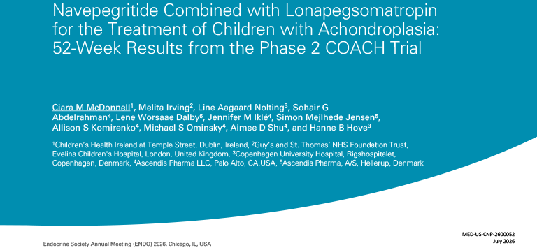 Navepegritide Combined With Lonapegsomatropin for the Treatment of Children With Achondroplasia: 52-Week Results From the Phase 2 COACH Trial