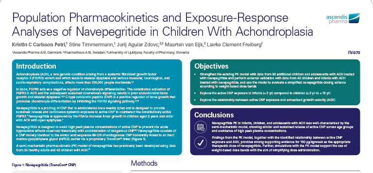 Population Pharmacokinetics and Exposure Response Analyses of Navepegritide in Children With Achondroplasia