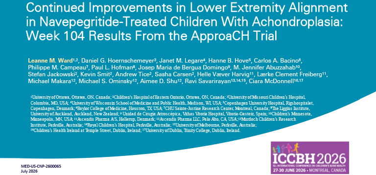 Continued Improvements in Lower Extremity Alignment in Navepegritide-Treated Children With Achondroplasia: Week 104 Results From the ApproaCH Trial