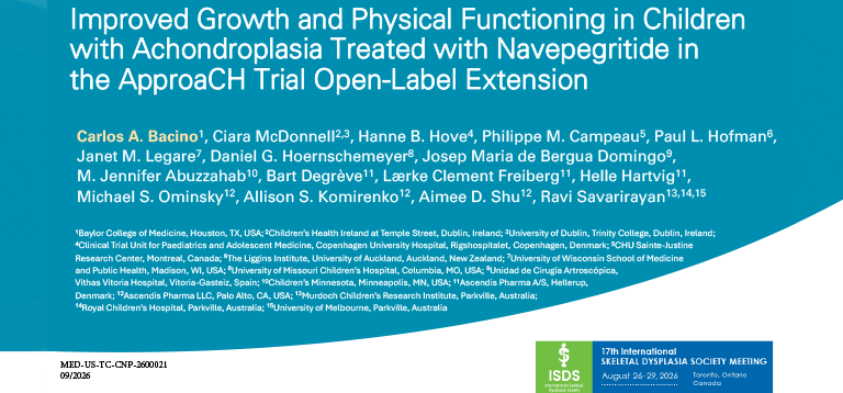 Improved Growth and Physical Functioning in Children With Achondroplasia Treated With Navepegritide in the ApproaCH Trial Open-Label Extension